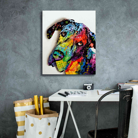 Image of 'Tilted Dane' by Dean Russo, Giclee Canvas Wall Art,20x24