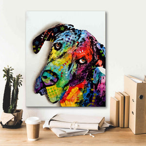 'Tilted Dane' by Dean Russo, Giclee Canvas Wall Art,20x24