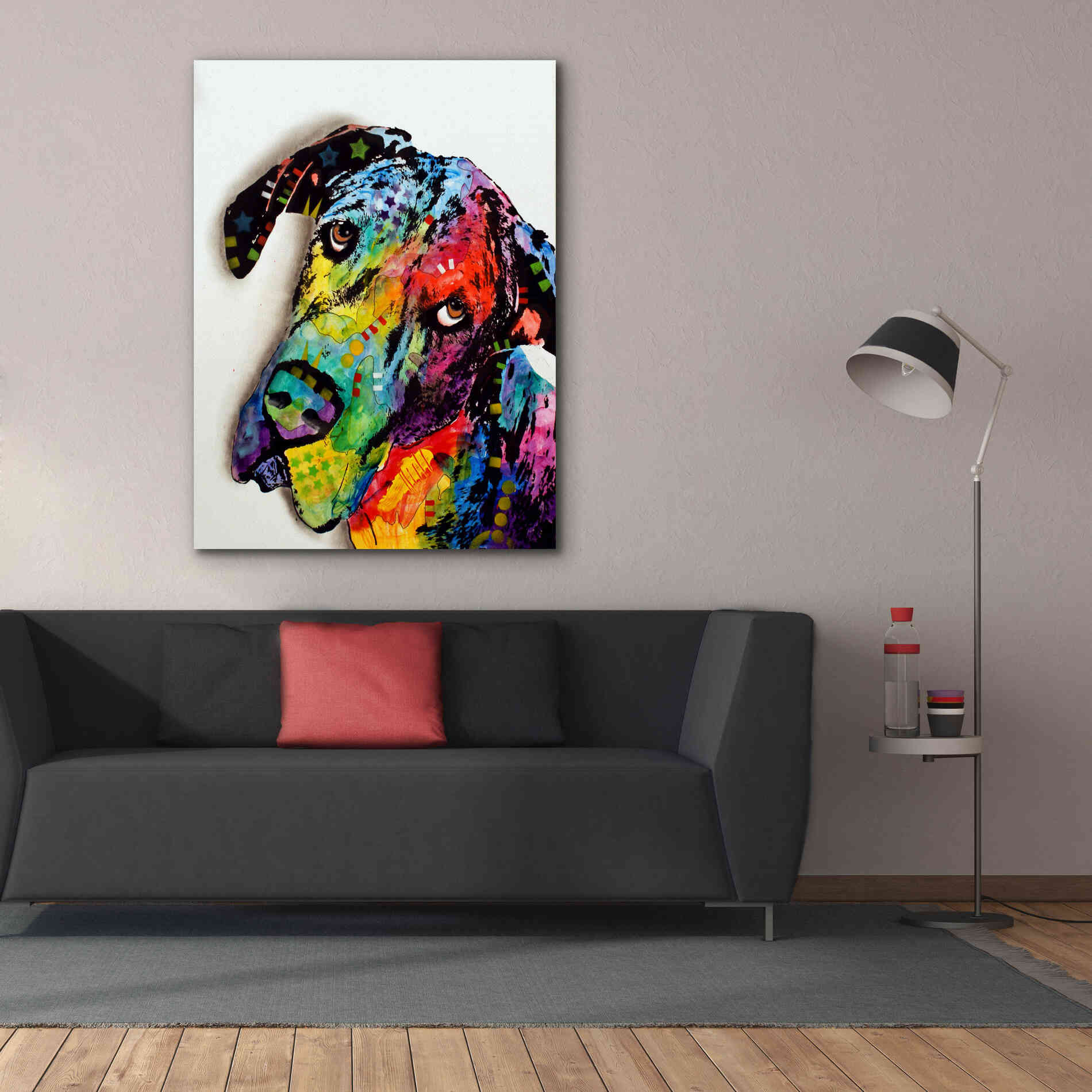 'Tilted Dane' by Dean Russo, Giclee Canvas Wall Art,40x54