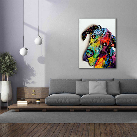 Image of 'Tilted Dane' by Dean Russo, Giclee Canvas Wall Art,40x54