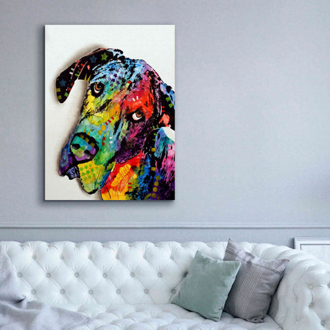 Image of 'Tilted Dane' by Dean Russo, Giclee Canvas Wall Art,40x54