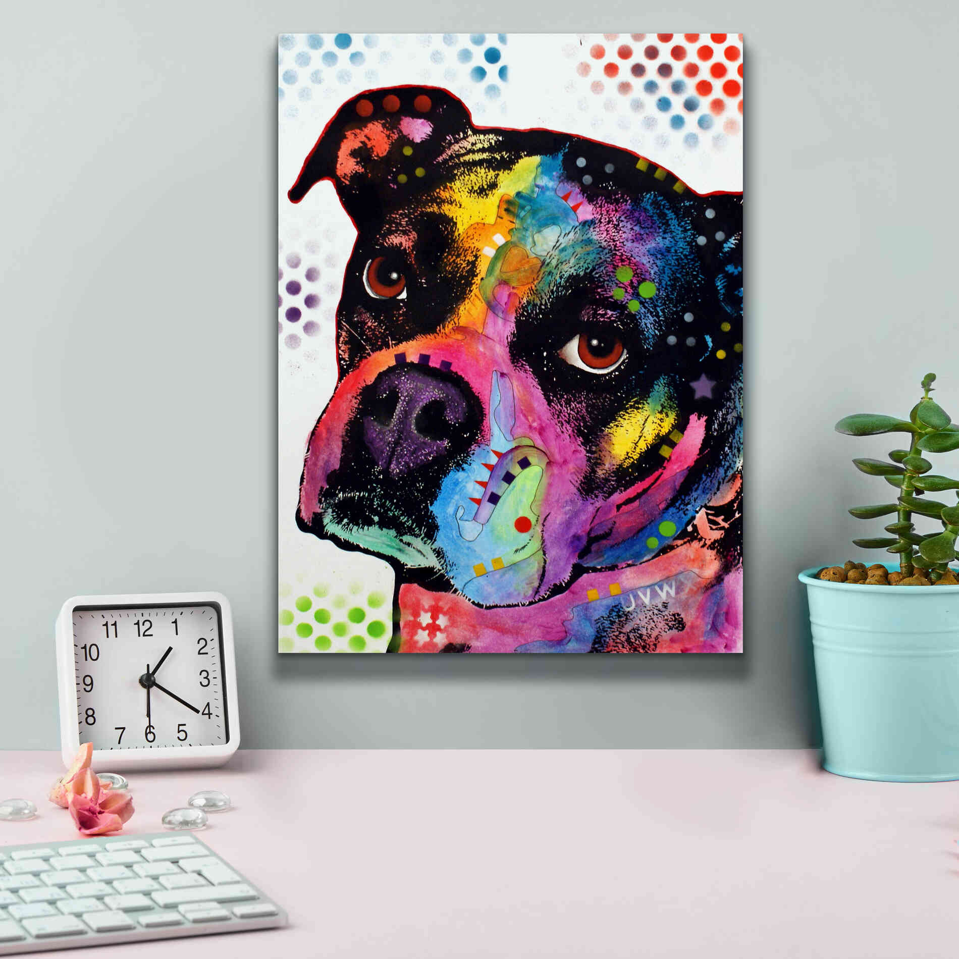 'Young Boxer' by Dean Russo, Giclee Canvas Wall Art,12x16