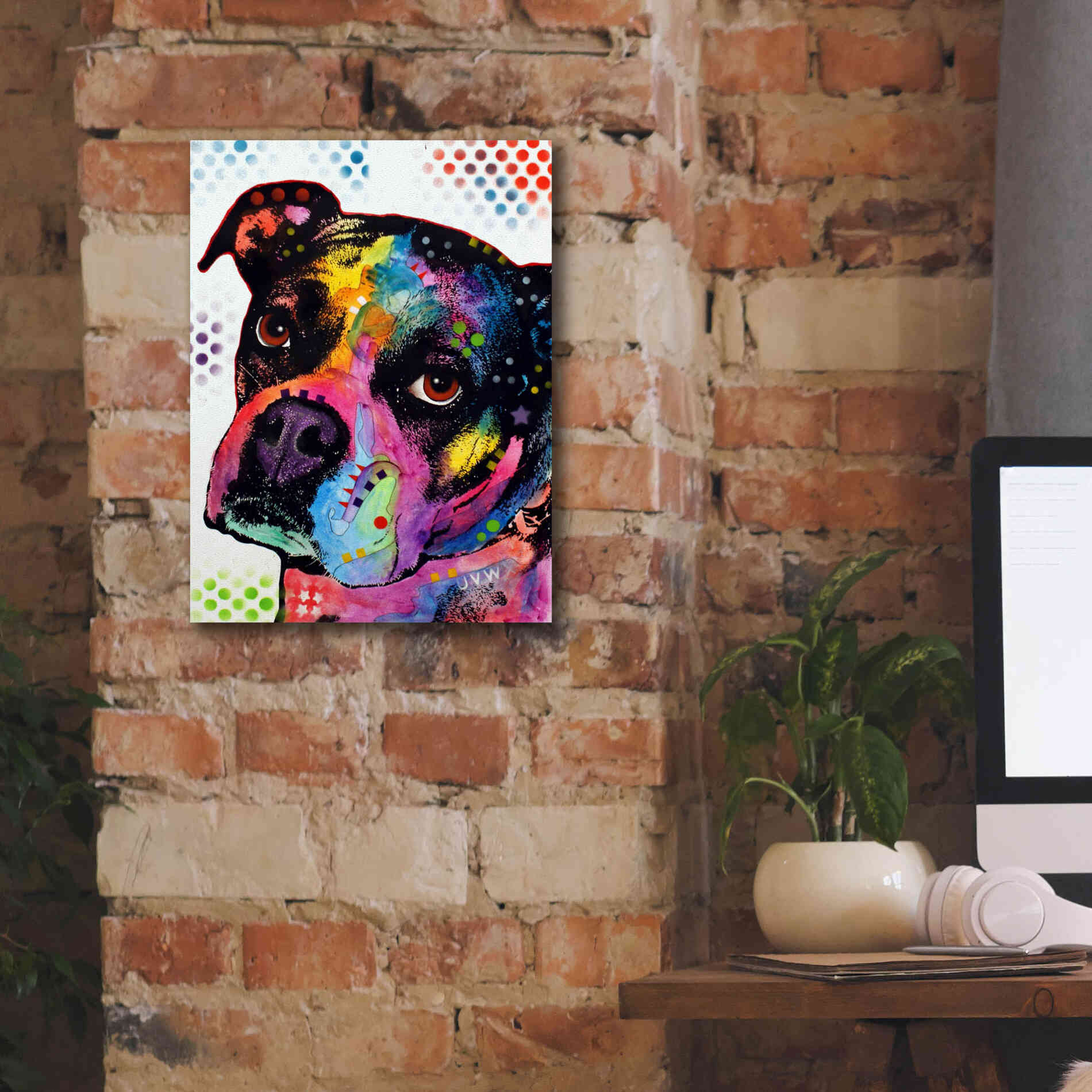 'Young Boxer' by Dean Russo, Giclee Canvas Wall Art,12x16