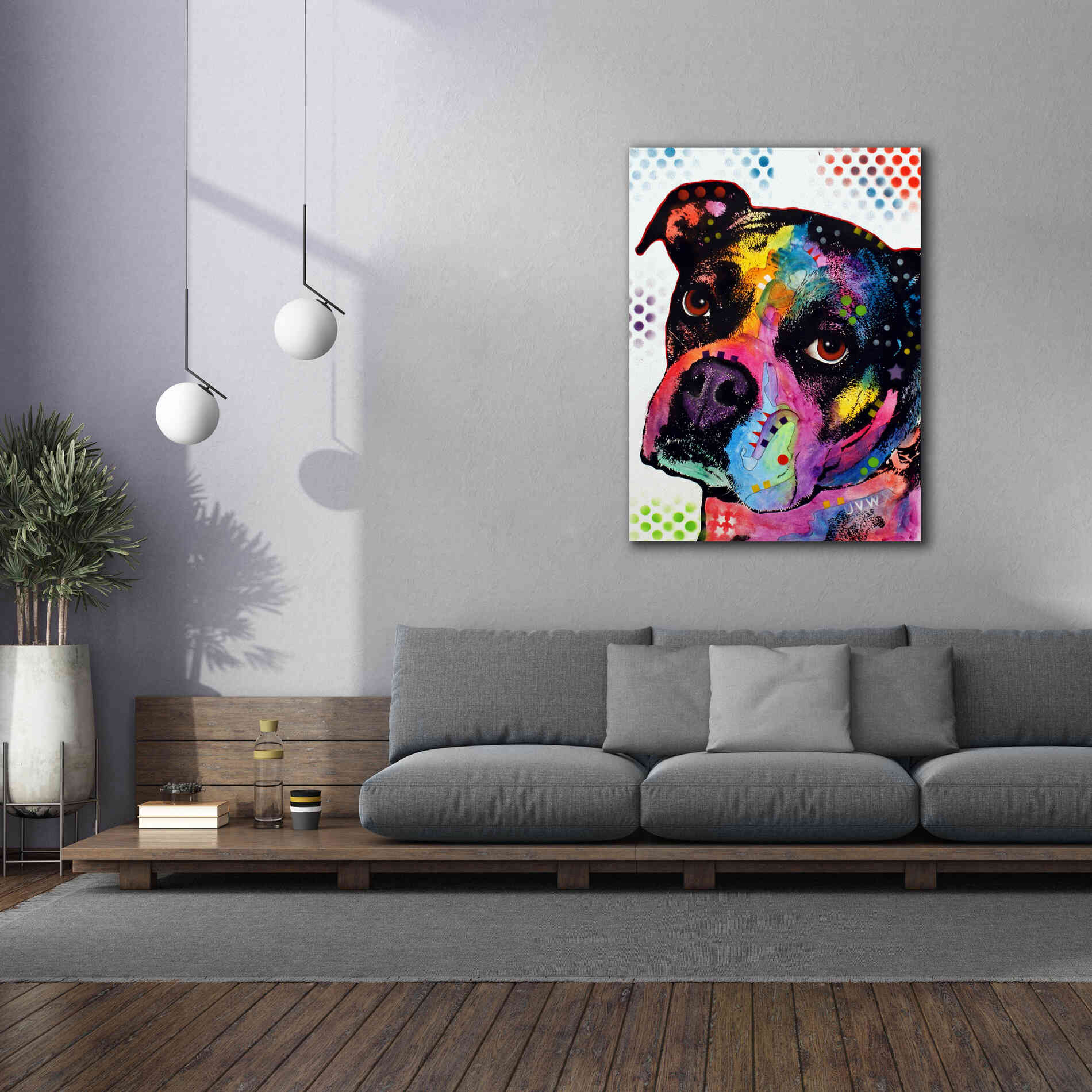 'Young Boxer' by Dean Russo, Giclee Canvas Wall Art,40x54