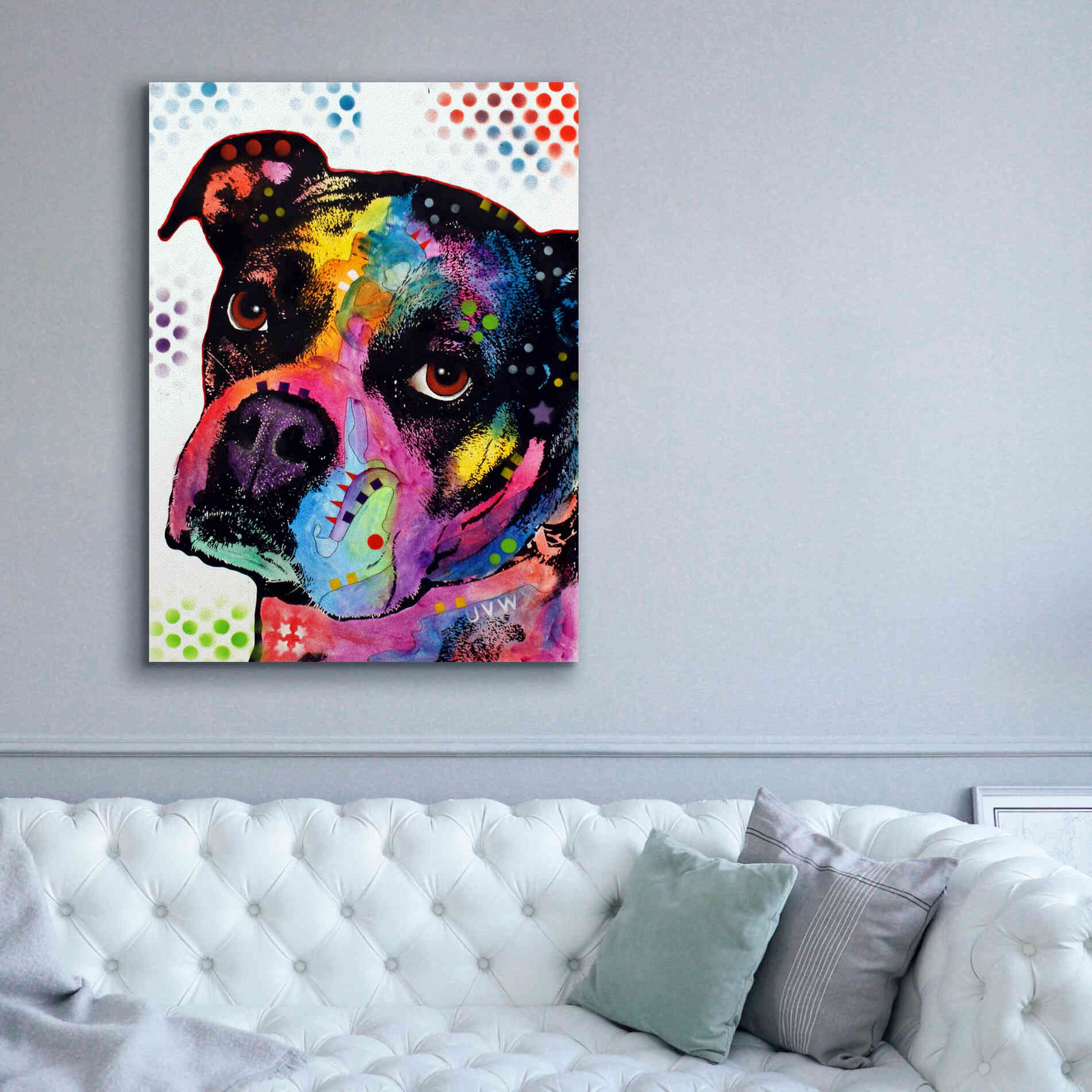 'Young Boxer' by Dean Russo, Giclee Canvas Wall Art,40x54