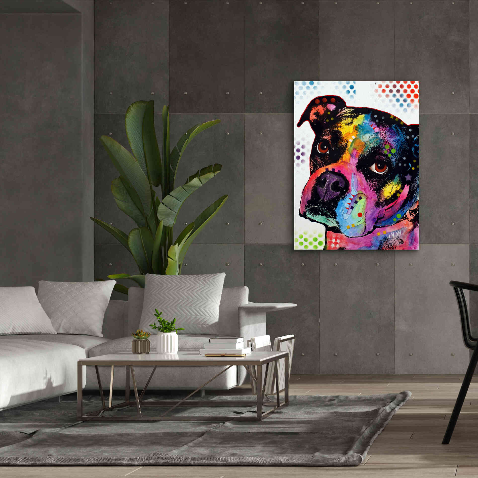 'Young Boxer' by Dean Russo, Giclee Canvas Wall Art,40x54