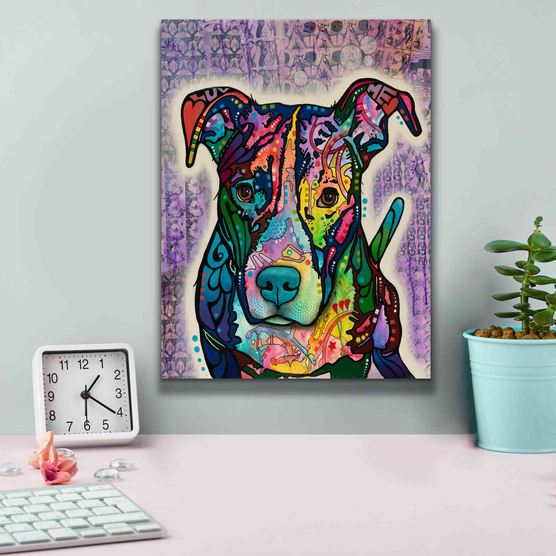 'Luv Me' by Dean Russo, Giclee Canvas Wall Art,12x16