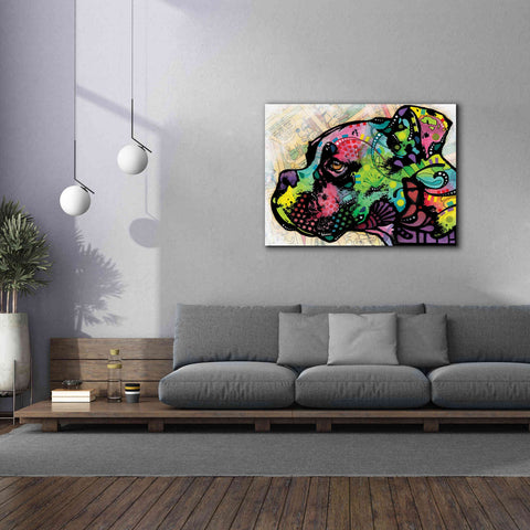 Image of 'Profile Boxer Deco' by Dean Russo, Giclee Canvas Wall Art,54x40