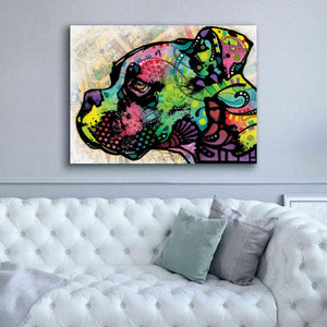 'Profile Boxer Deco' by Dean Russo, Giclee Canvas Wall Art,54x40