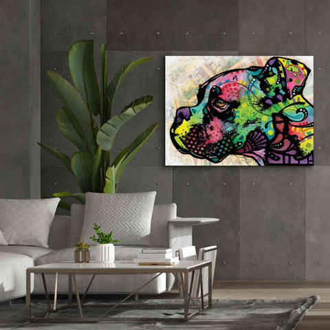 Image of 'Profile Boxer Deco' by Dean Russo, Giclee Canvas Wall Art,54x40