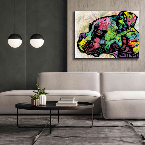 Image of 'Profile Boxer Deco' by Dean Russo, Giclee Canvas Wall Art,54x40