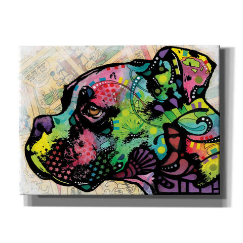 Image of 'Profile Boxer Deco' by Dean Russo, Giclee Canvas Wall Art