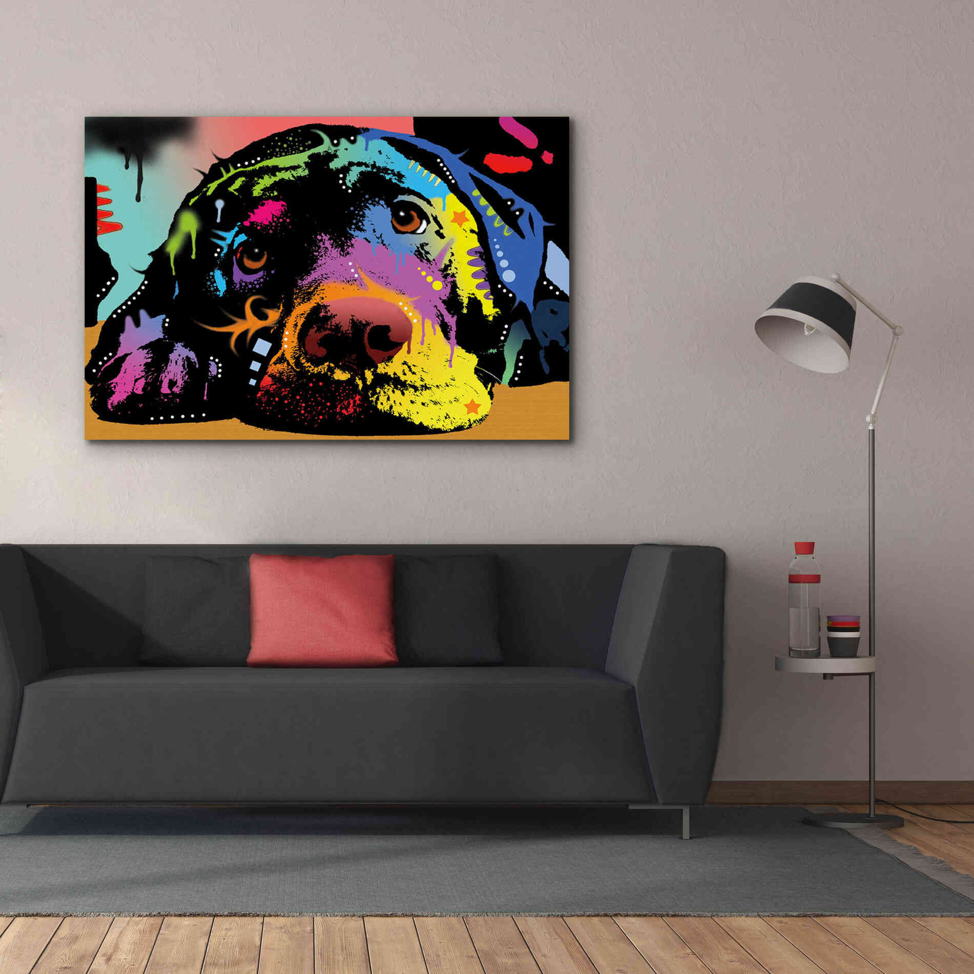 'Lying Lab' by Dean Russo, Giclee Canvas Wall Art,60x40