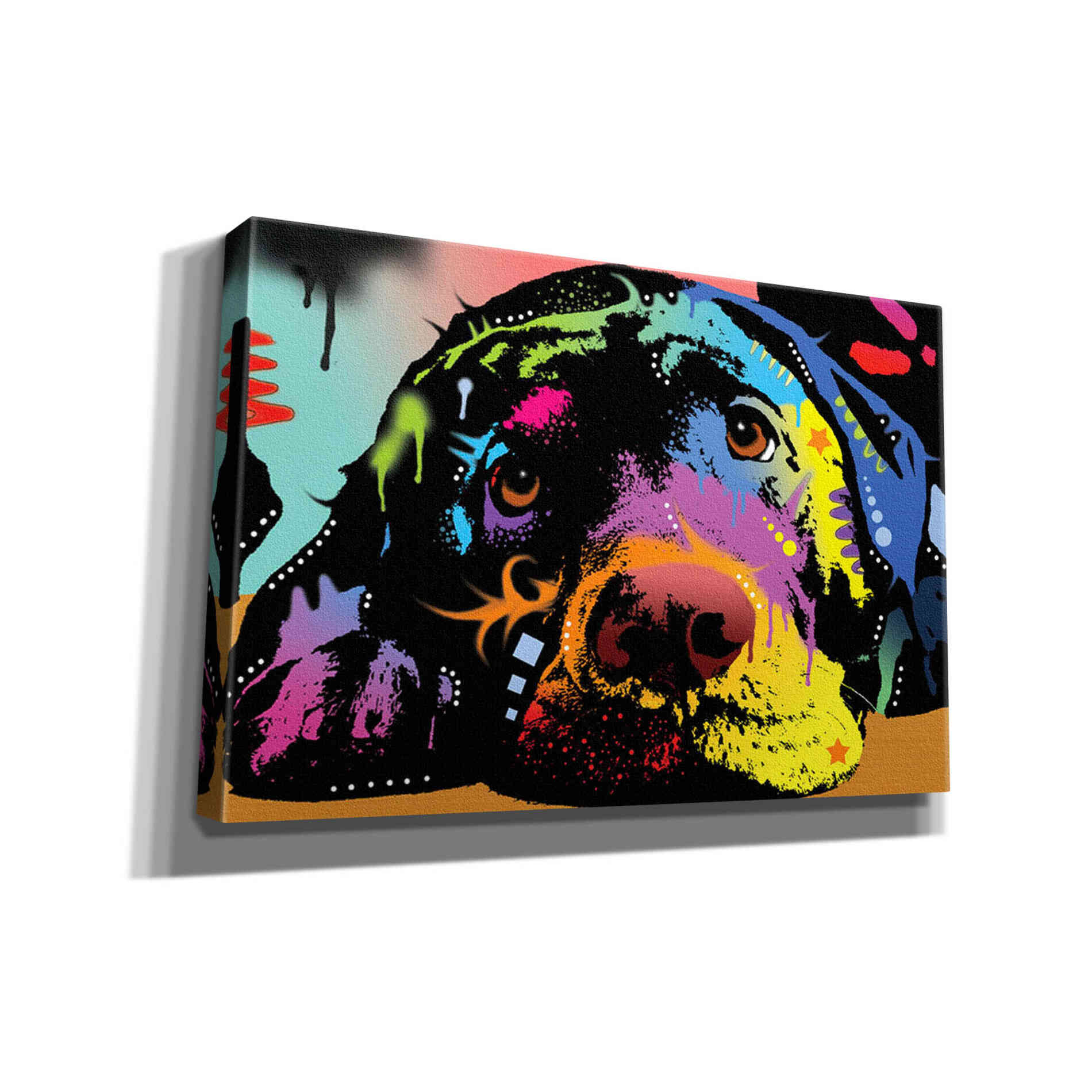 'Lying Lab' by Dean Russo, Giclee Canvas Wall Art