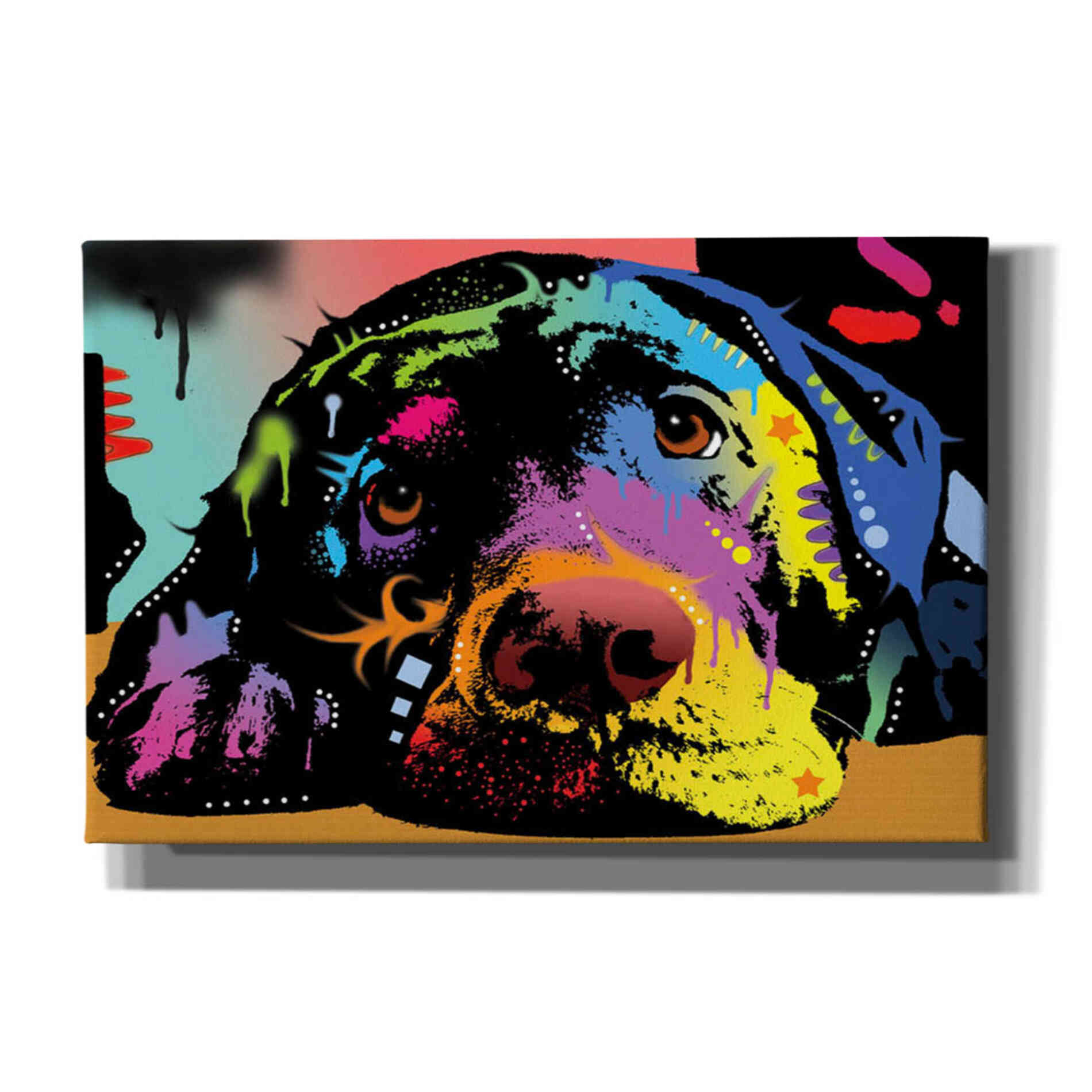 'Lying Lab' by Dean Russo, Giclee Canvas Wall Art