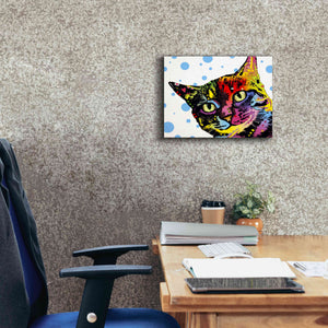 'The Pop Cat' by Dean Russo, Giclee Canvas Wall Art,16x12