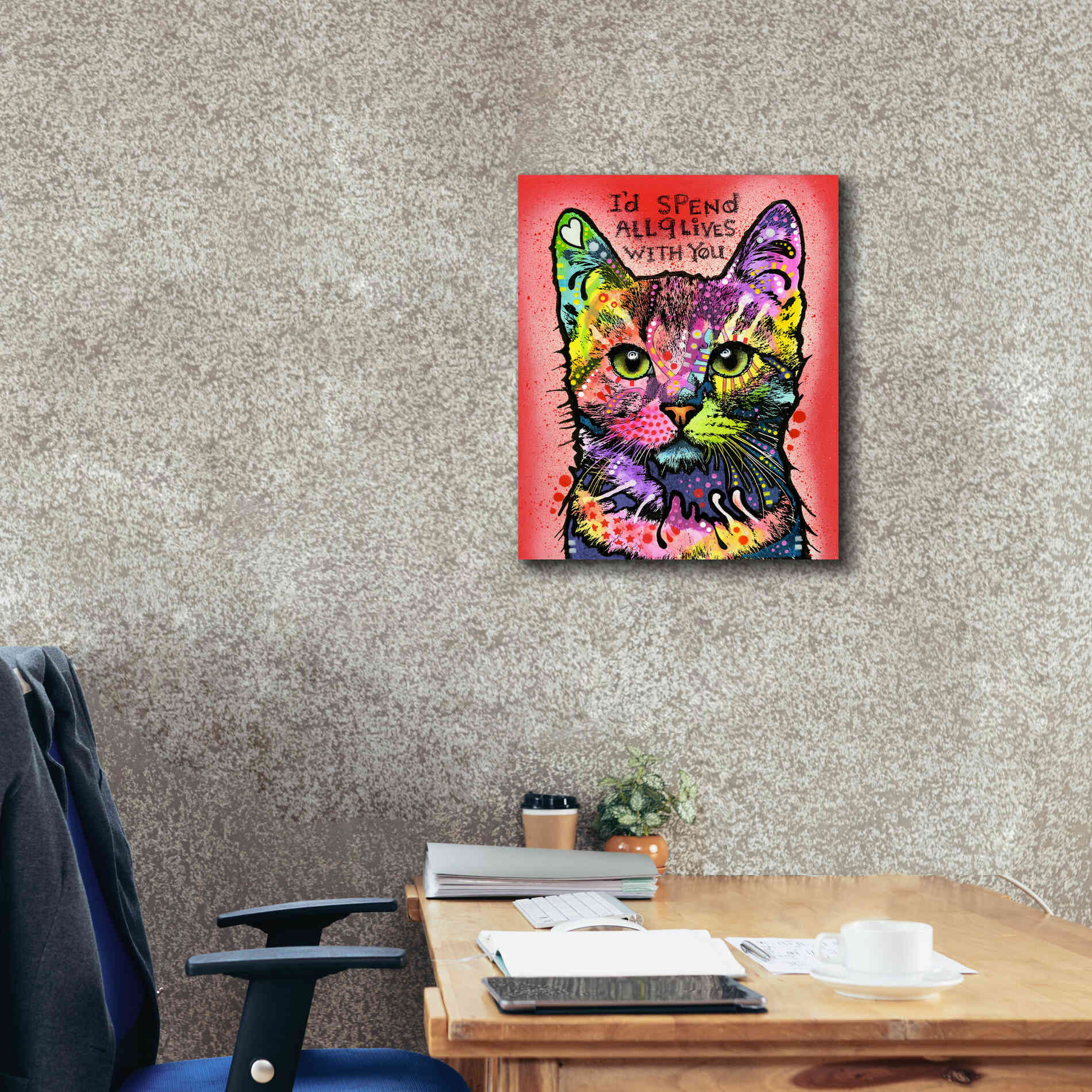 '9 Lives' by Dean Russo, Giclee Canvas Wall Art,20x24