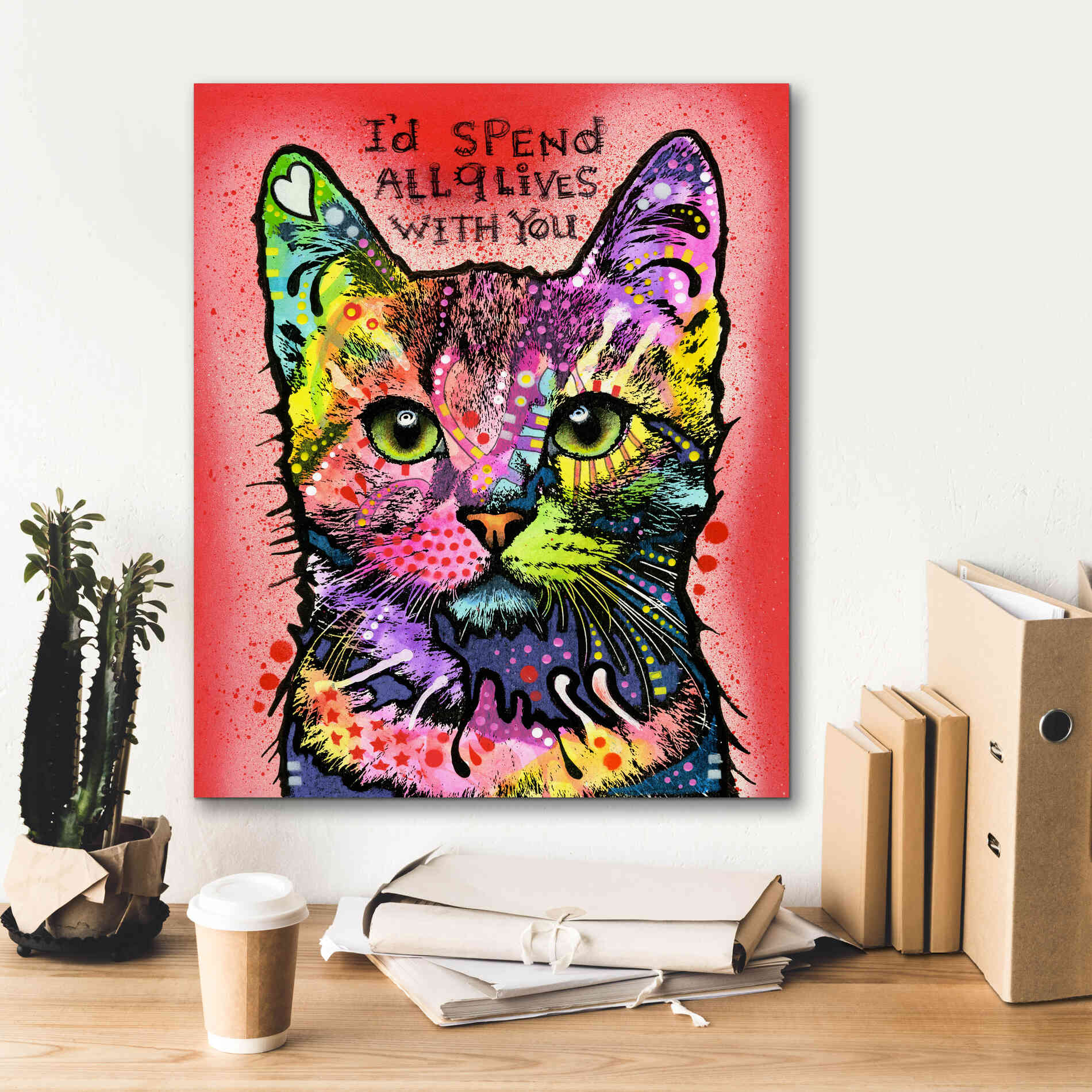 '9 Lives' by Dean Russo, Giclee Canvas Wall Art,20x24