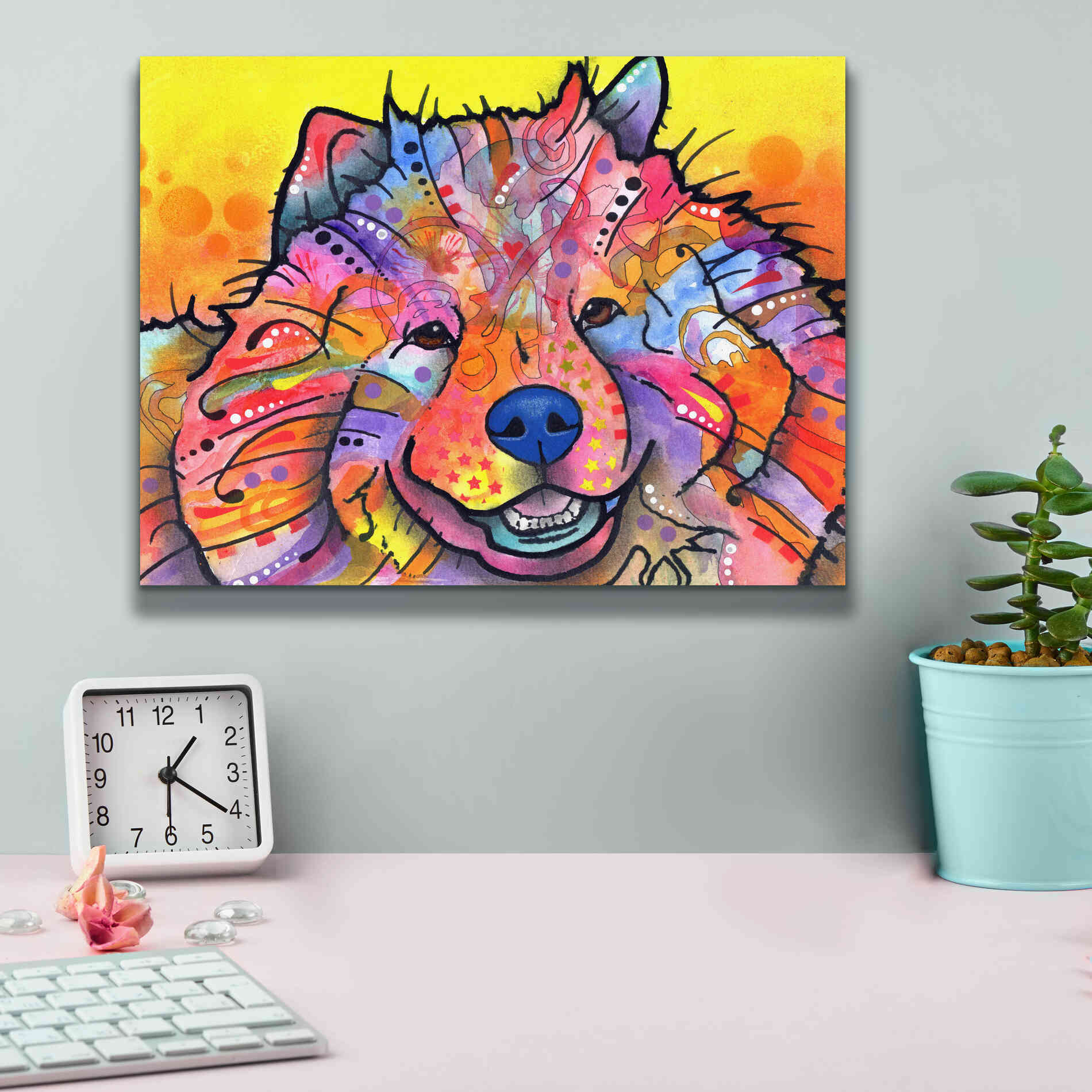 'Benzi' by Dean Russo, Giclee Canvas Wall Art,16x12