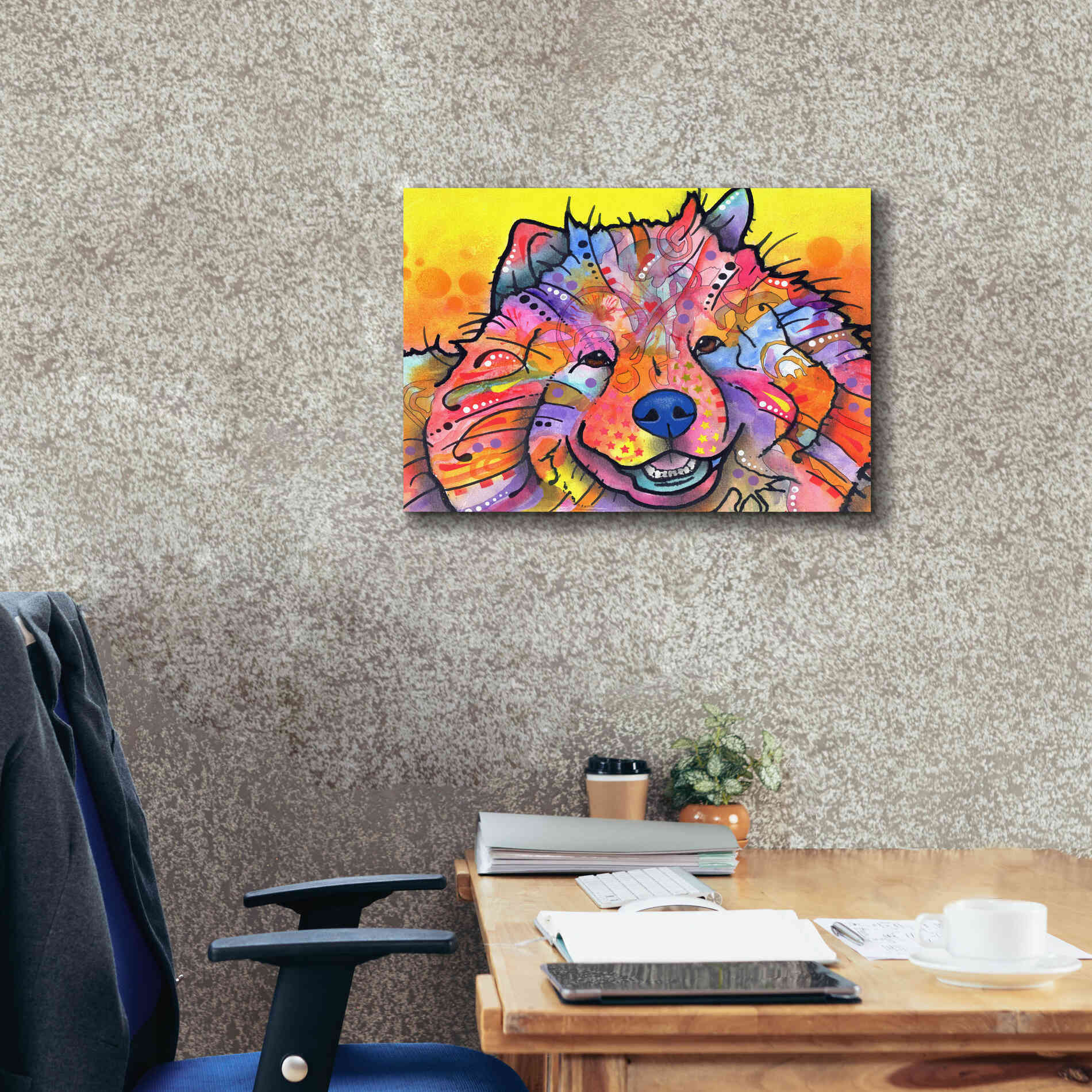 'Benzi' by Dean Russo, Giclee Canvas Wall Art,26x18