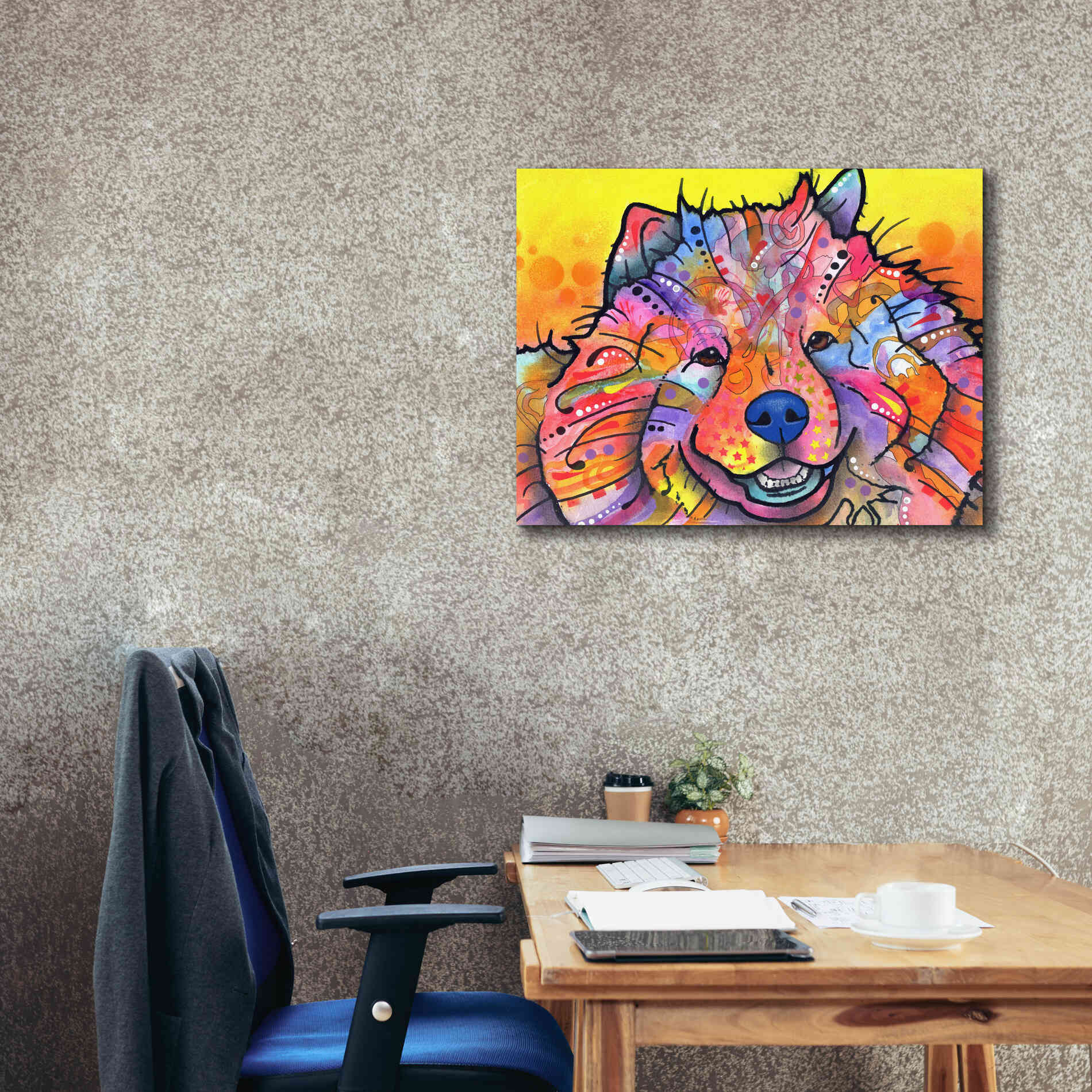 'Benzi' by Dean Russo, Giclee Canvas Wall Art,34x26