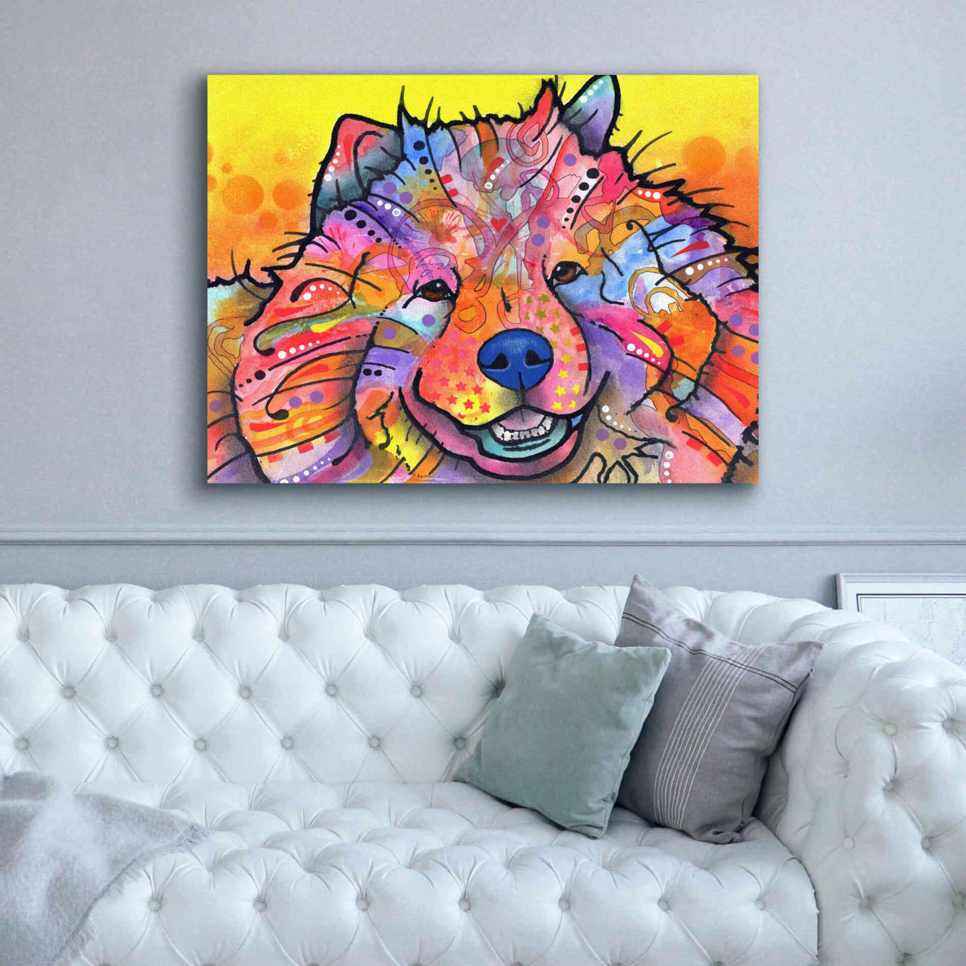'Benzi' by Dean Russo, Giclee Canvas Wall Art,54x40