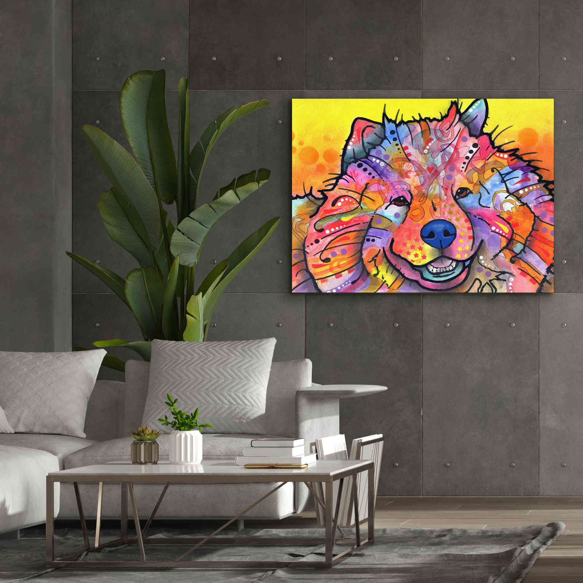 'Benzi' by Dean Russo, Giclee Canvas Wall Art,54x40