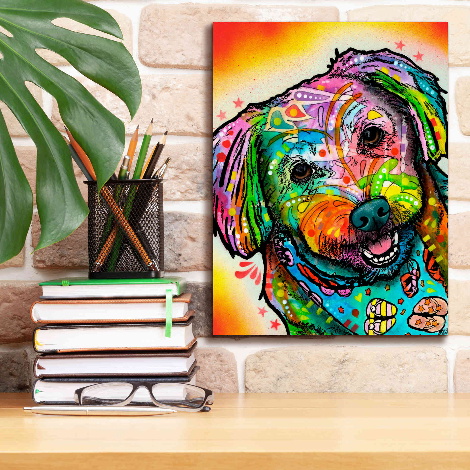 'Daisy' by Dean Russo, Giclee Canvas Wall Art,12x16