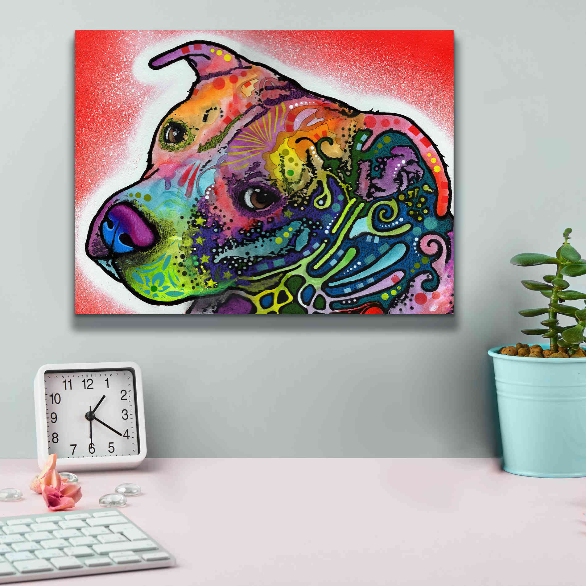 'Mocha' by Dean Russo, Giclee Canvas Wall Art,16x12