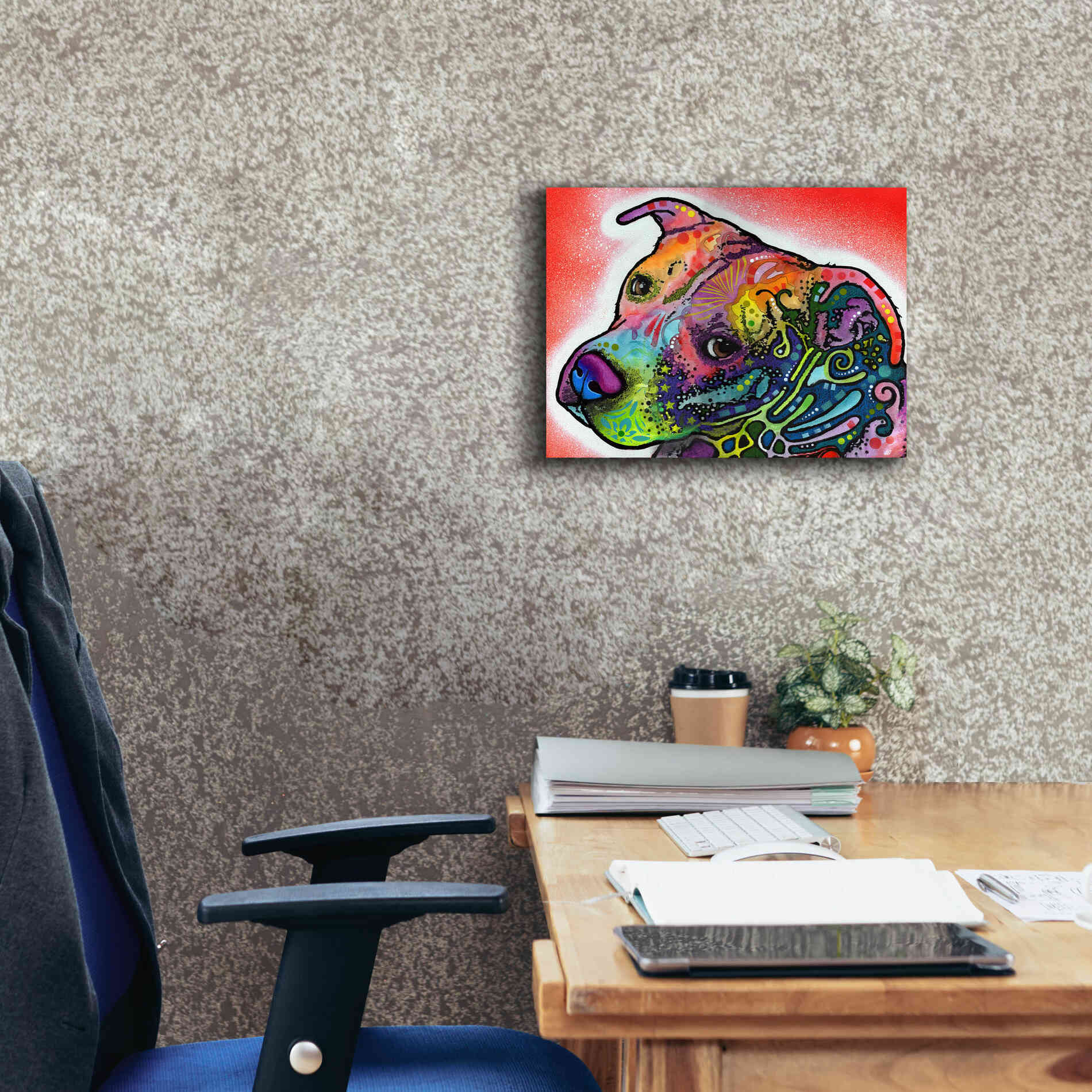 'Mocha' by Dean Russo, Giclee Canvas Wall Art,16x12