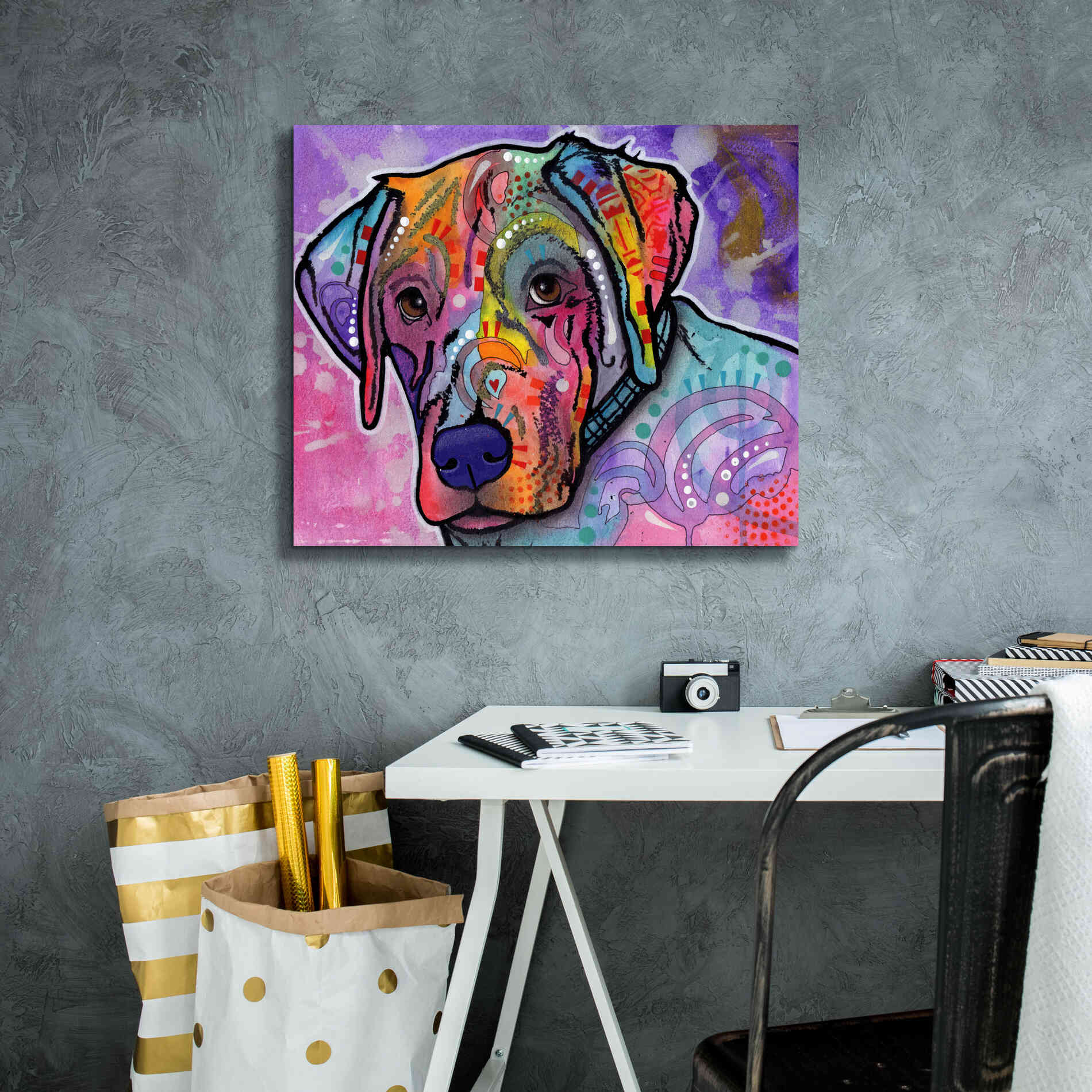 'Petunia' by Dean Russo, Giclee Canvas Wall Art,24x20
