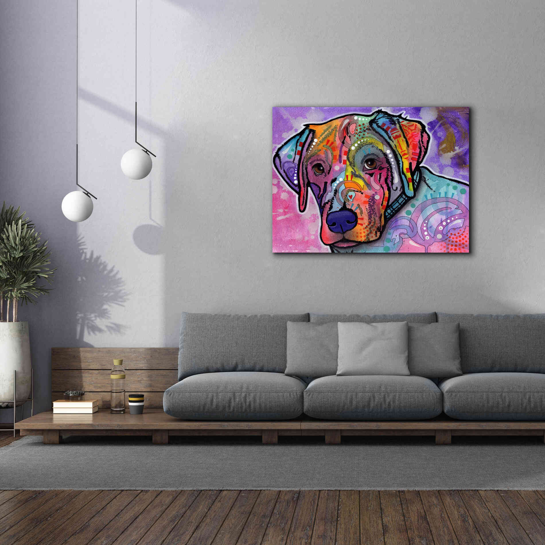 'Petunia' by Dean Russo, Giclee Canvas Wall Art,54x40