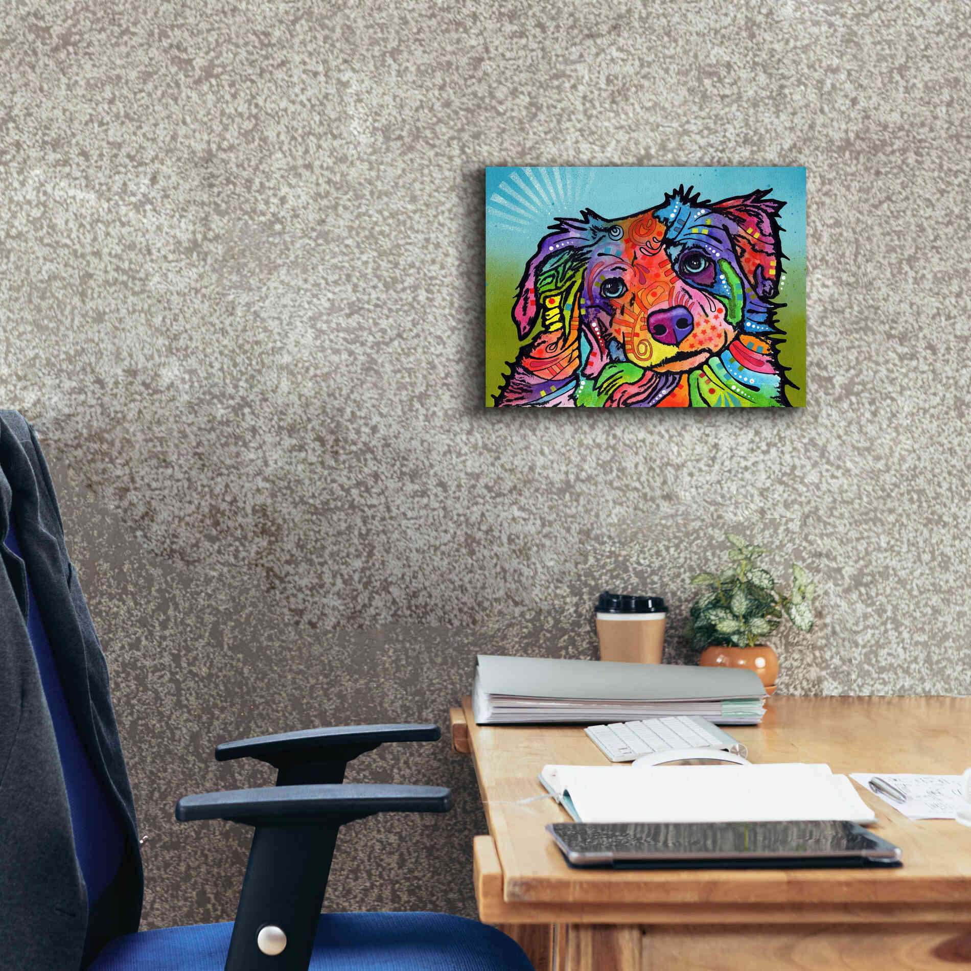 'Reagan' by Dean Russo, Giclee Canvas Wall Art,16x12