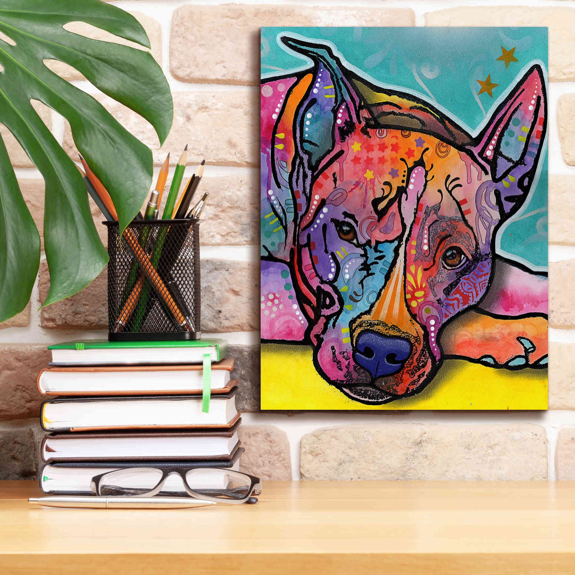 'Yoda' by Dean Russo, Giclee Canvas Wall Art,12x16