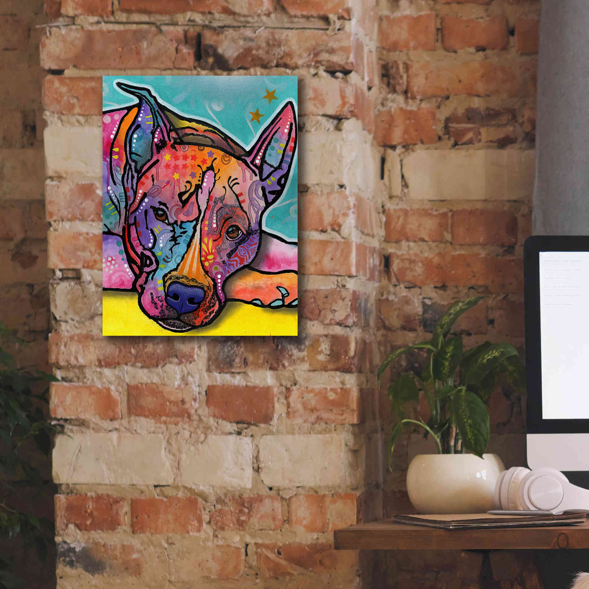 'Yoda' by Dean Russo, Giclee Canvas Wall Art,12x16