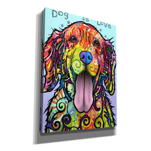 Image of 'Dog Is Love' by Dean Russo, Giclee Canvas Wall Art