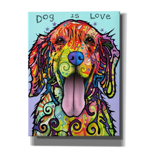 Image of 'Dog Is Love' by Dean Russo, Giclee Canvas Wall Art
