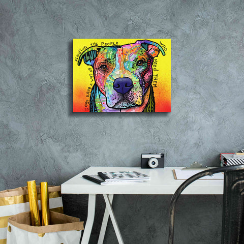 Image of 'Dogs Have A Way' by Dean Russo, Giclee Canvas Wall Art,16x12