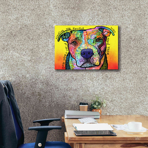 Image of 'Dogs Have A Way' by Dean Russo, Giclee Canvas Wall Art,24x20
