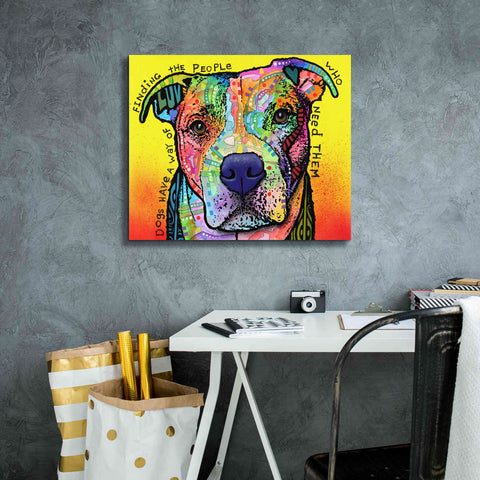 Image of 'Dogs Have A Way' by Dean Russo, Giclee Canvas Wall Art,24x20