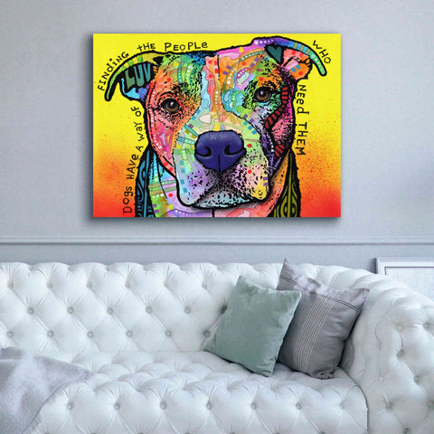 Image of 'Dogs Have A Way' by Dean Russo, Giclee Canvas Wall Art,54x40