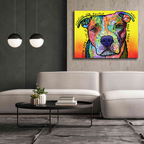 Image of 'Dogs Have A Way' by Dean Russo, Giclee Canvas Wall Art,54x40