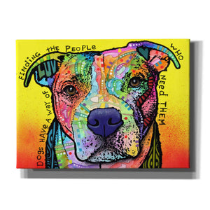'Dogs Have A Way' by Dean Russo, Giclee Canvas Wall Art