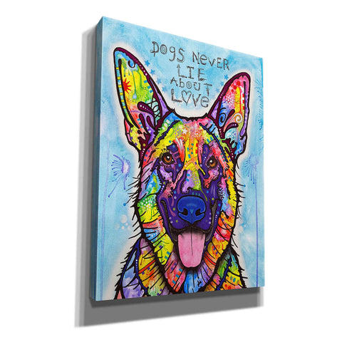 Image of 'Dogs Never Lie' by Dean Russo, Giclee Canvas Wall Art