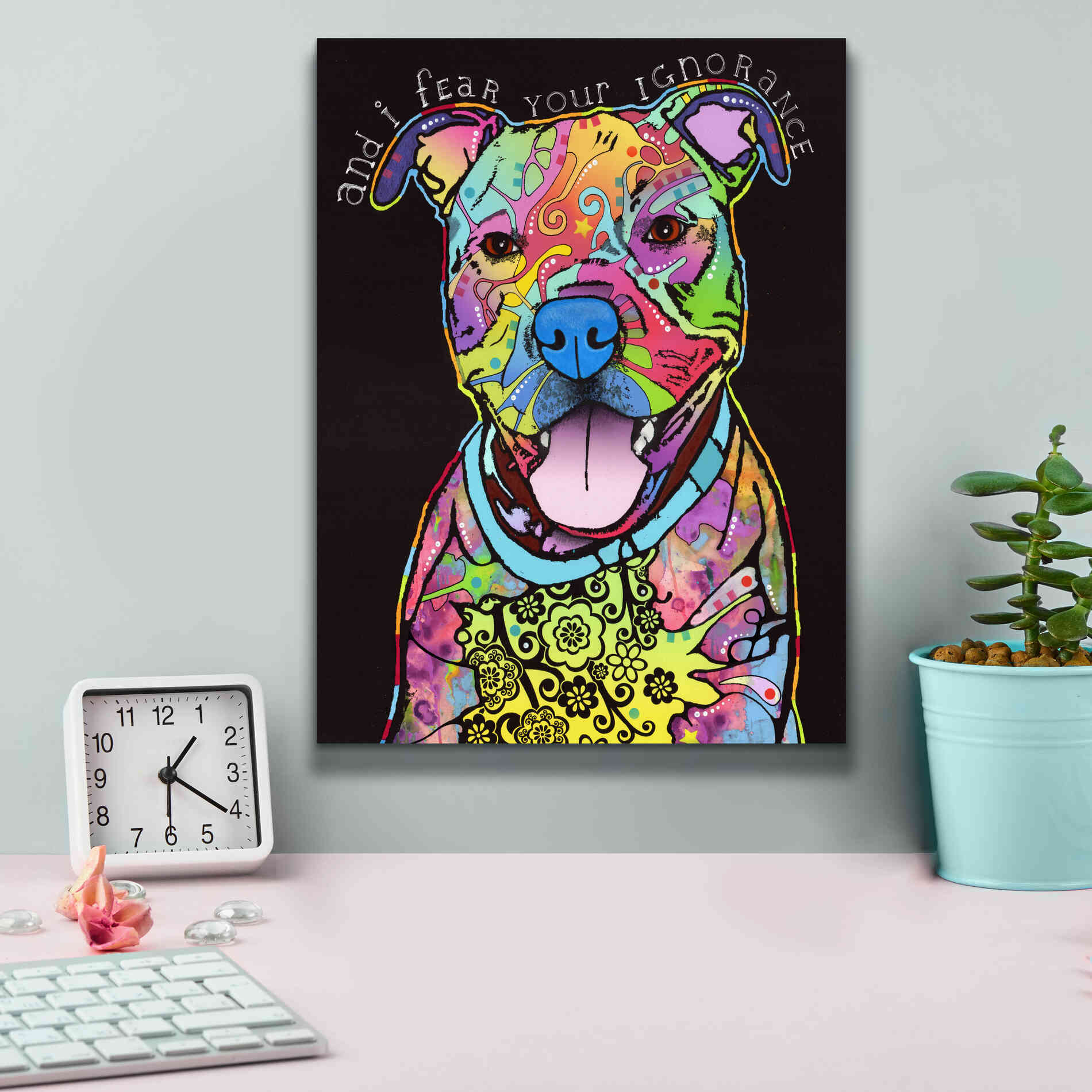 'I Fear' by Dean Russo, Giclee Canvas Wall Art,12x16