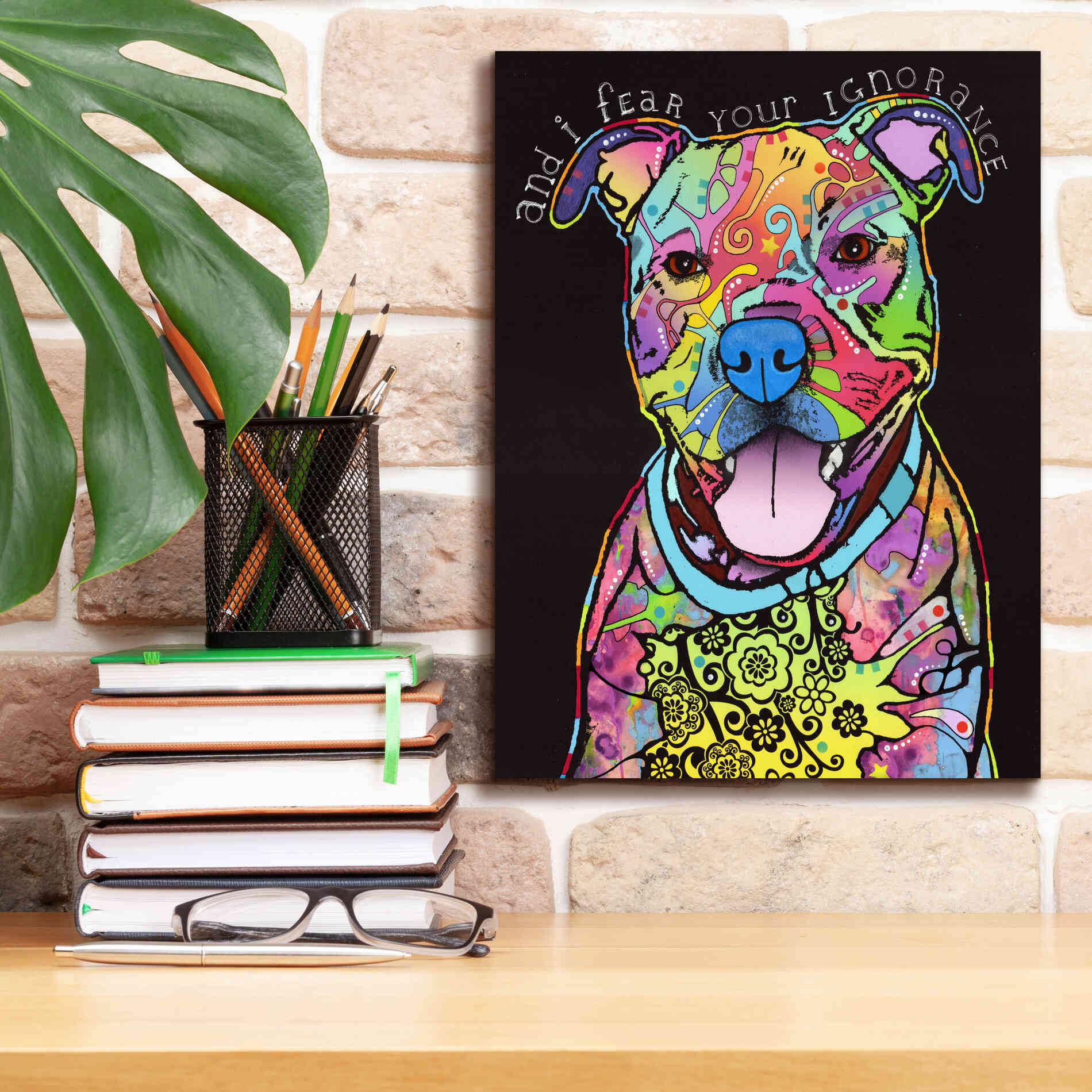 'I Fear' by Dean Russo, Giclee Canvas Wall Art,12x16