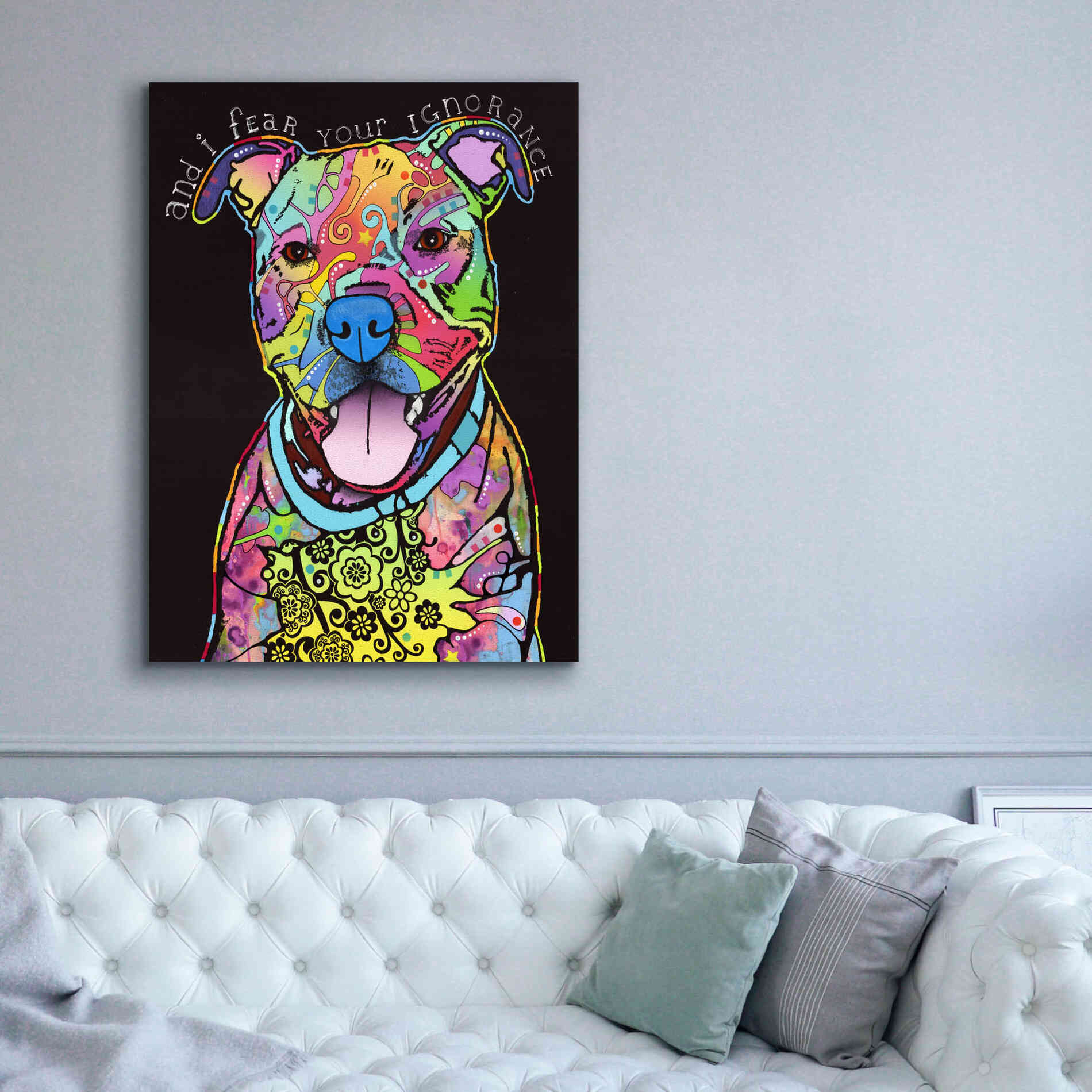 'I Fear' by Dean Russo, Giclee Canvas Wall Art,40x54