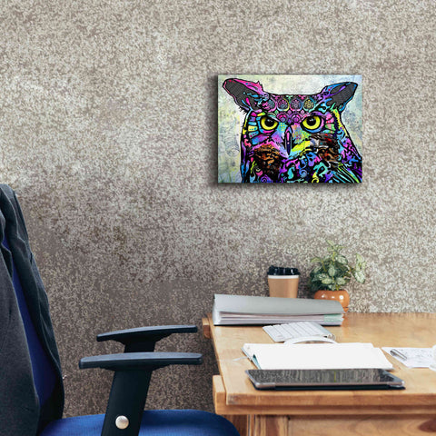 Image of 'The Owl' by Dean Russo, Giclee Canvas Wall Art,16x12