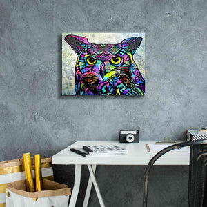 'The Owl' by Dean Russo, Giclee Canvas Wall Art,16x12
