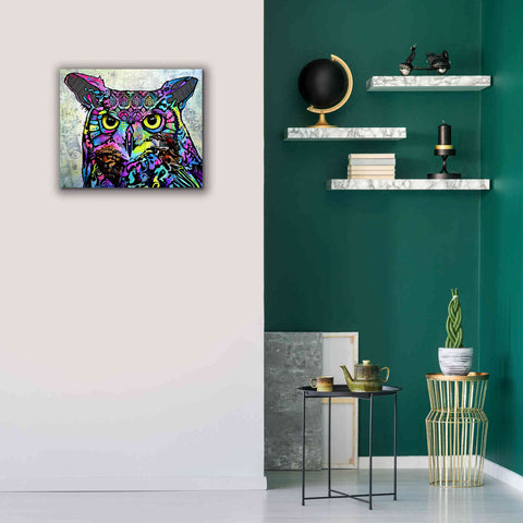 Image of 'The Owl' by Dean Russo, Giclee Canvas Wall Art,24x20